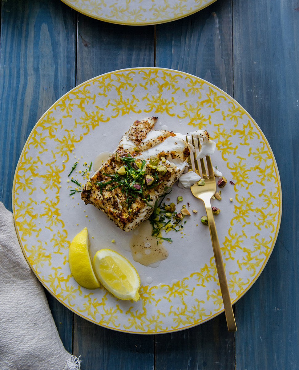 Halibut with Pistachios – Cool Smoke