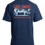 COOL SMOKE GINNY TEE IN NAVY