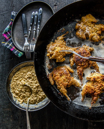 Chicken Fried Quail with Sausage Gravy