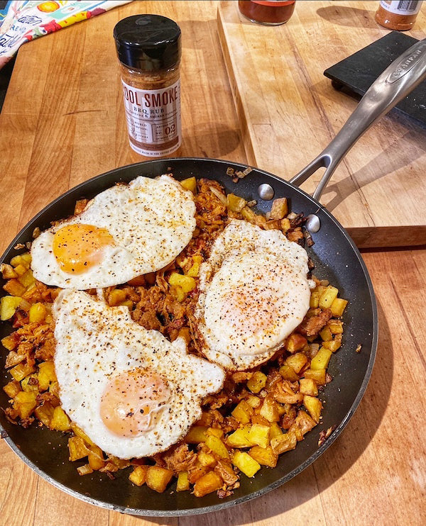 Pork Barbecue Hash and Eggs – Cool Smoke