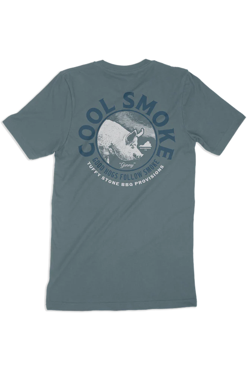 Cool Smoke Steel Blue Short Sleeve T-Shirt