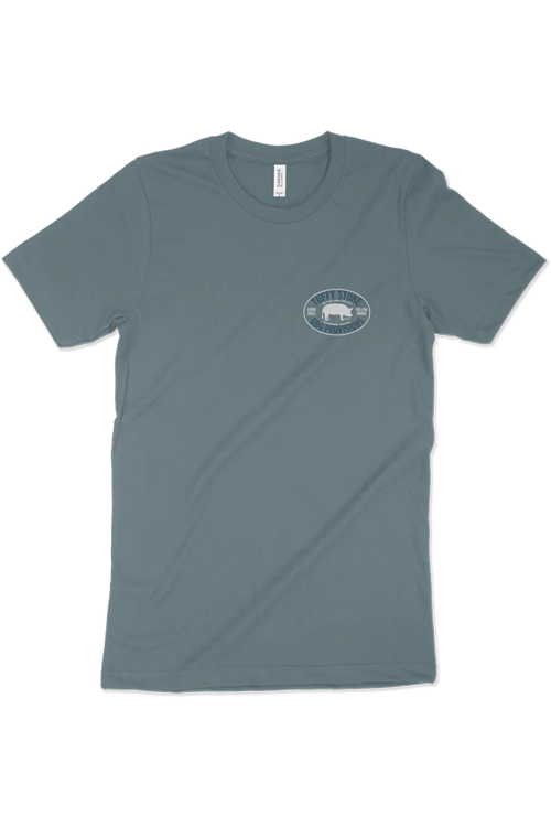 Cool Smoke Steel Blue Short Sleeve T-Shirt